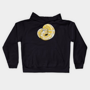 8bit albino ball python Kids Hoodie